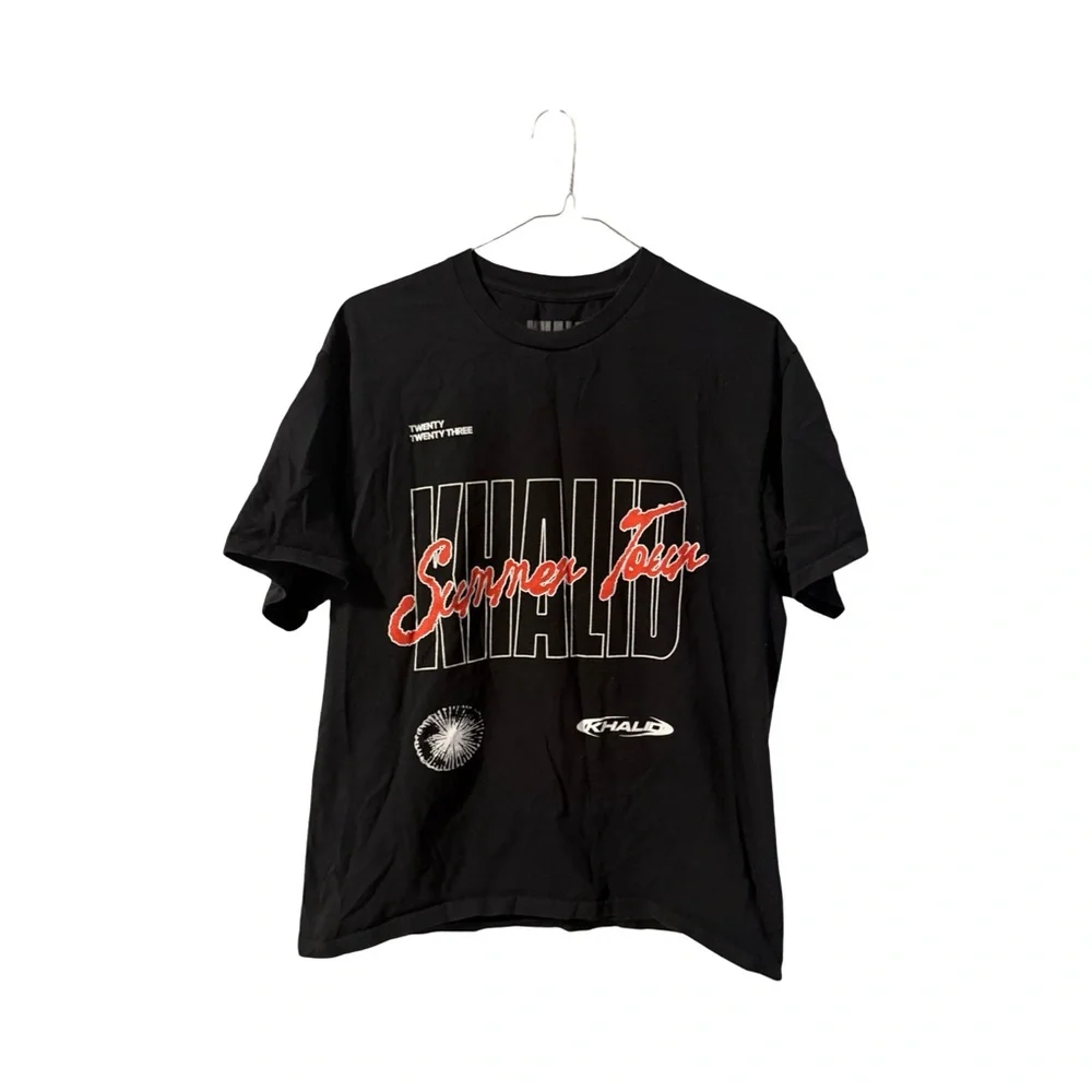 KHALID Summer Tour Black T-Shirt with Red Graphic Men's Size Large - Picture 1 of 10